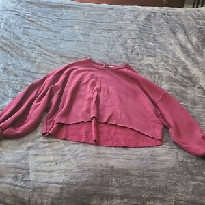 Zenana Oversized Crop Sweatshirt